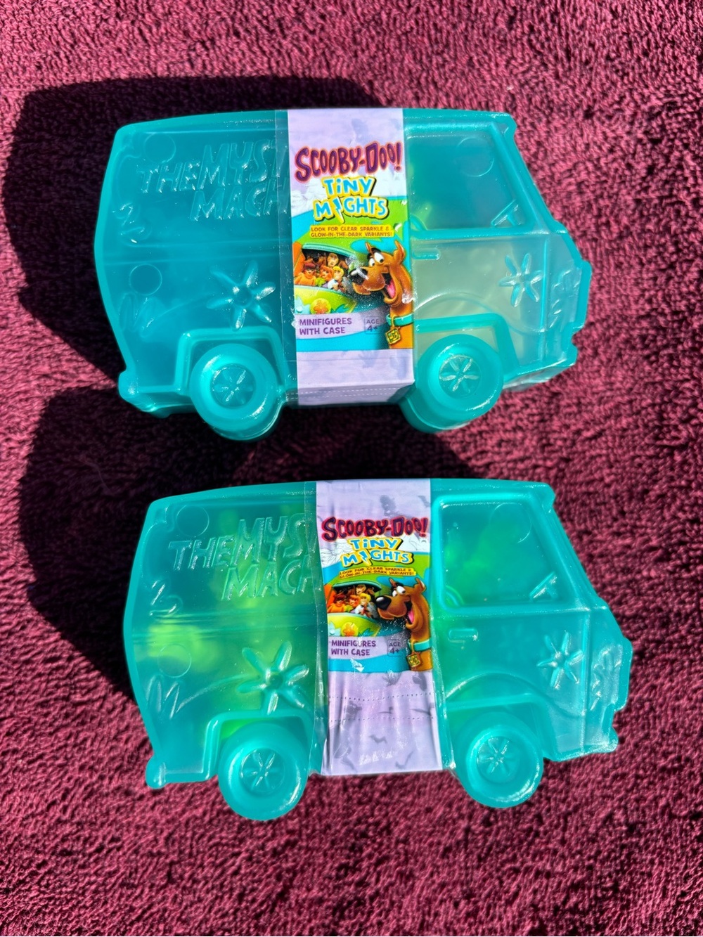 2x Tiny Mights Mystery Machine Toy Case Blind Box Unopened